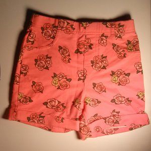 Girls' Pink Rose Shorts